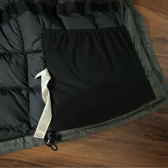 LL Bean Mens Baxter State Hooded Parka Coat Down Jacket Size XXL Reg Charcoal - Picture 9 of 16